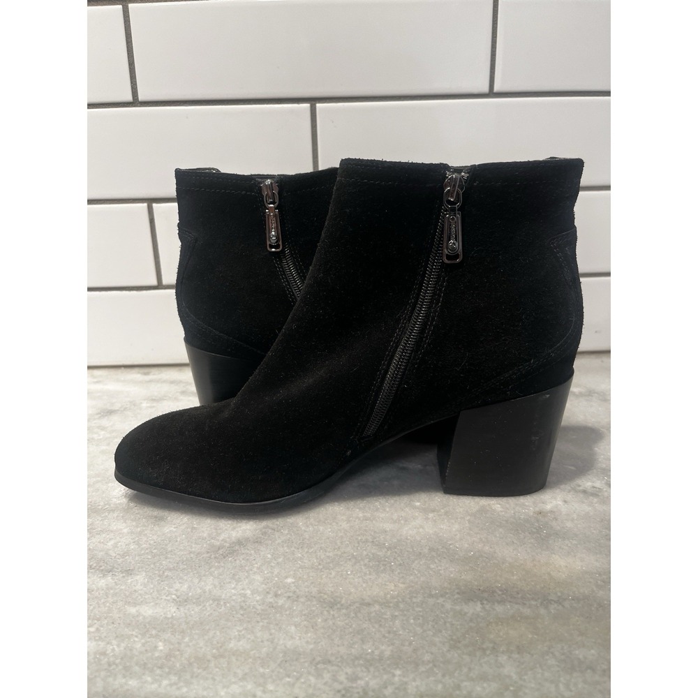 Blondo Sabina Black Suede Leather Waterproof Winter Ankle Boots Size 10 - Picture 6 of 12